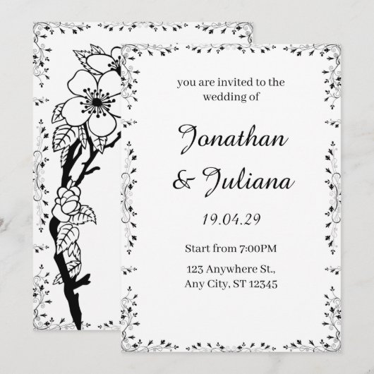 Einladung (Vorne/Hinten)