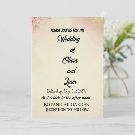 Einladung (Stehend Vorderseite)