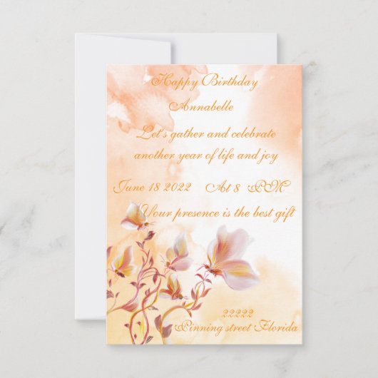 Einladung (Vorderseite)