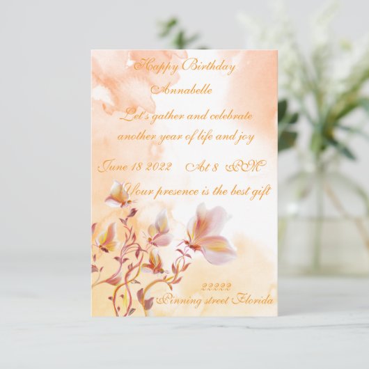 Einladung (Stehend Vorderseite)