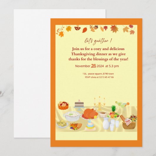 Einladung (Vorne/Hinten)