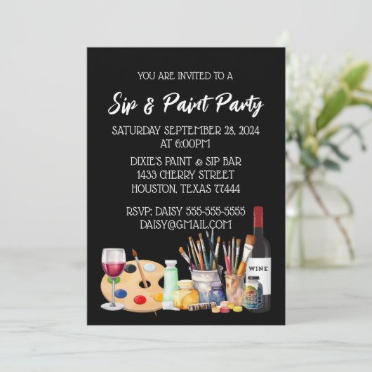 Einladung (Stehend Vorderseite)