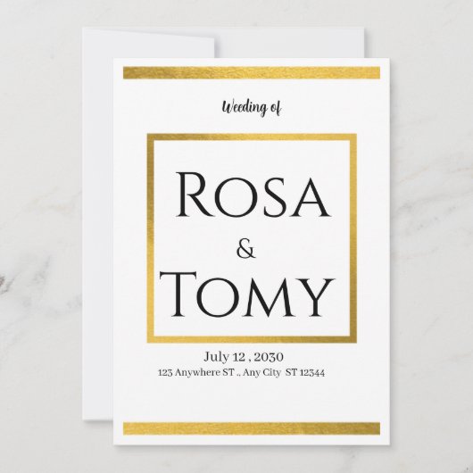 Einladung (Vorderseite)