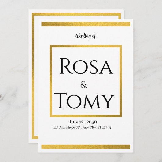 Einladung (Vorne/Hinten)