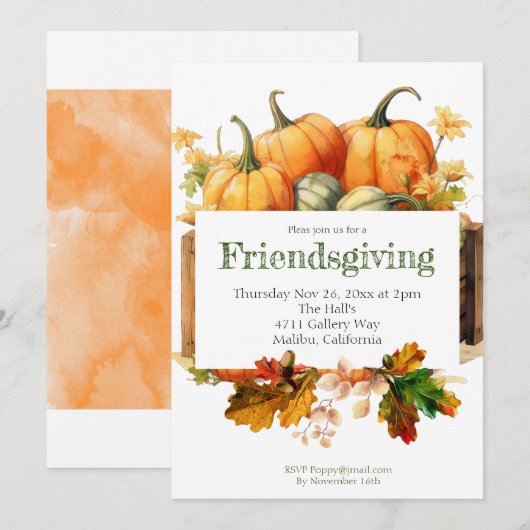 Einladung (Vorne/Hinten)