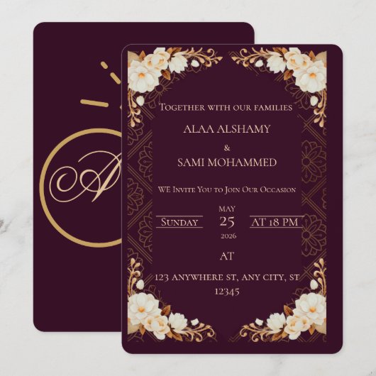 Einladung (Vorne/Hinten)