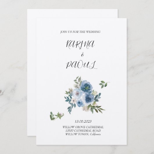 Einladung (Vorne/Hinten)