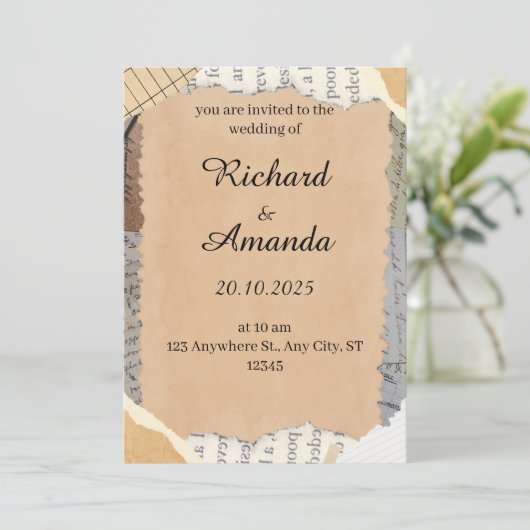 Einladung (Stehend Vorderseite)