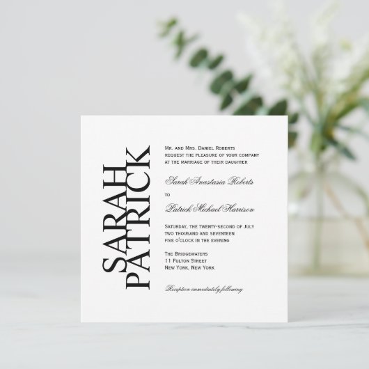 EINLADUNG (Stehend Vorderseite)