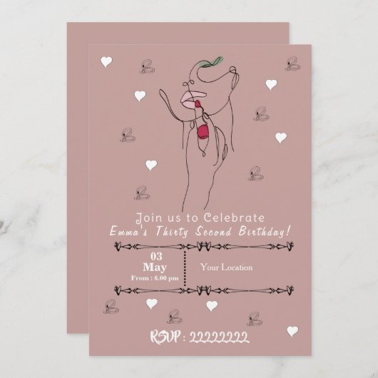 Einladung (Vorne/Hinten)