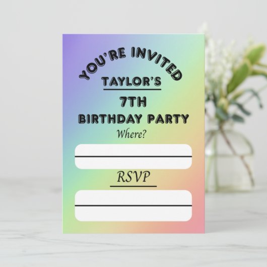 Einladung (Stehend Vorderseite)