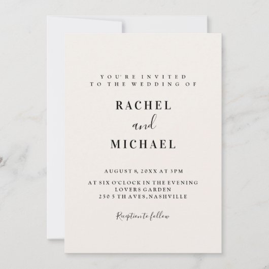 Einladung (Vorderseite)