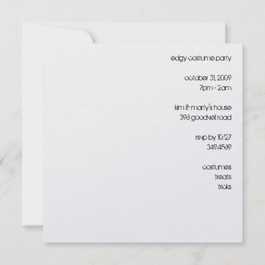 Einladung (Rückseite)