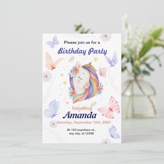 Einladung (Stehend Vorderseite)