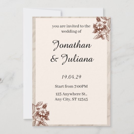 Einladung (Vorderseite)