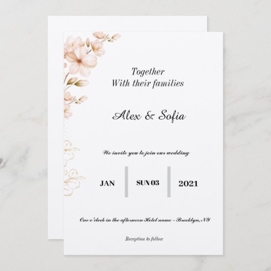 Einladung (Vorne/Hinten)