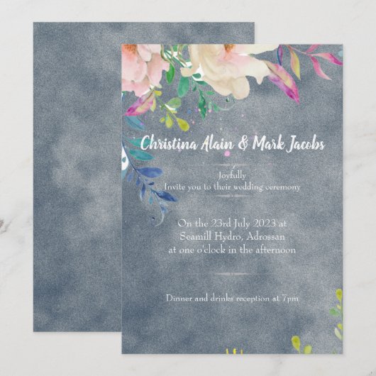 Einladung (Vorne/Hinten)