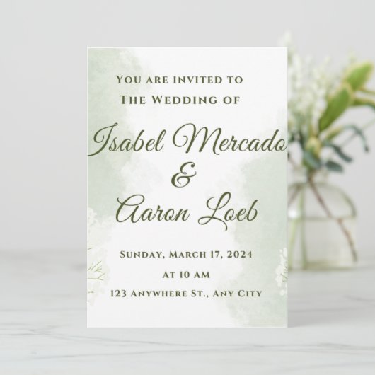 Einladung (Stehend Vorderseite)