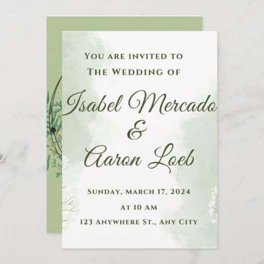 Einladung (Vorne/Hinten)