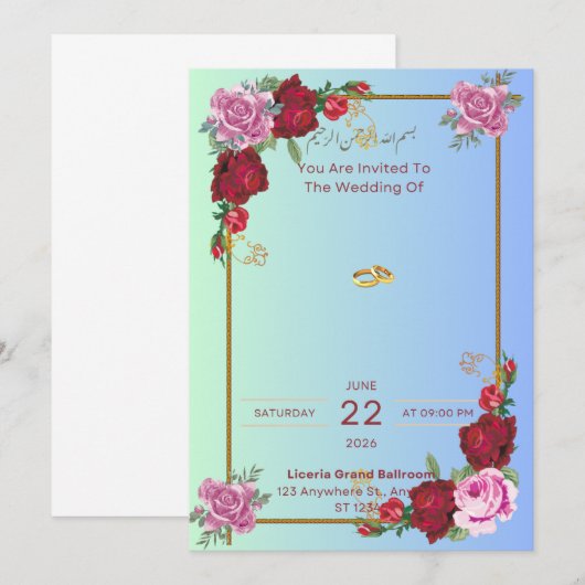 Einladung (Vorne/Hinten)