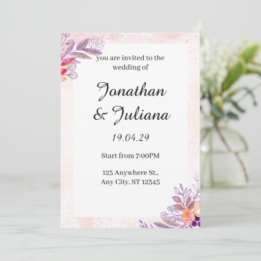 Einladung (Stehend Vorderseite)