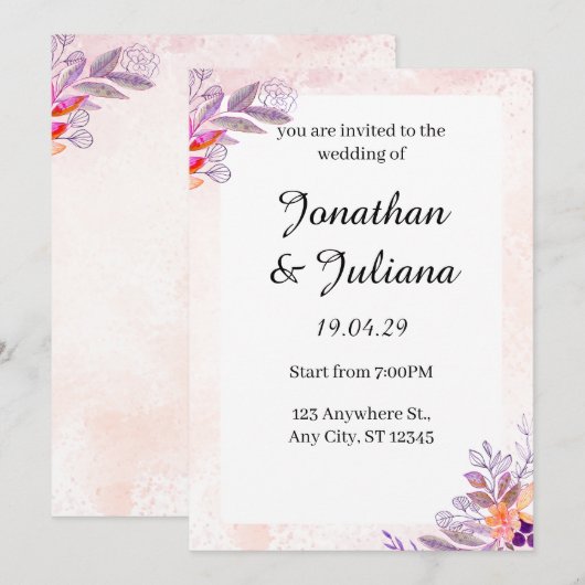 Einladung (Vorne/Hinten)