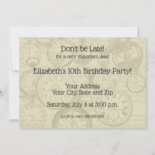 Einladung (Rückseite)