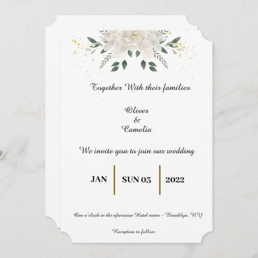 Einladung (Vorne/Hinten)