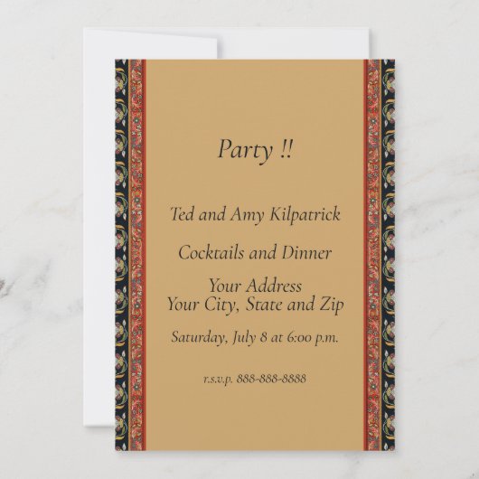 Einladung (Rückseite)