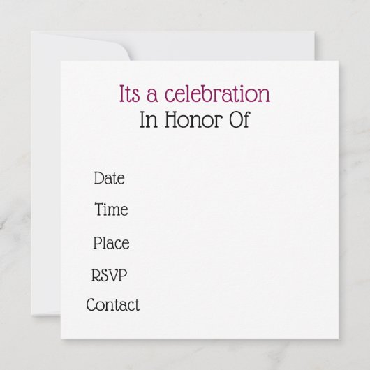 Einladung (Rückseite)