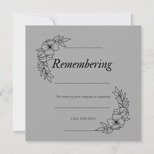 Einladung (Vorderseite)