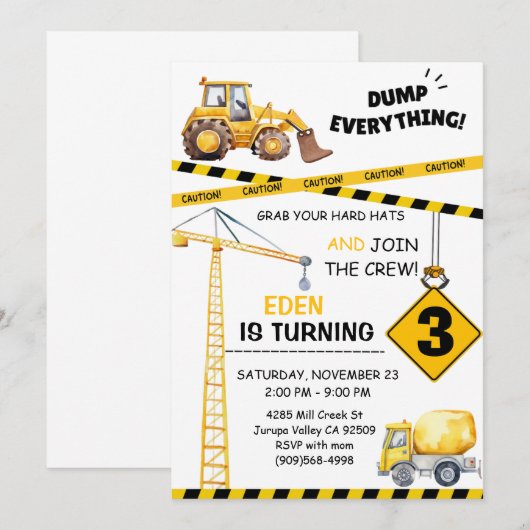 Einladung (Vorne/Hinten)