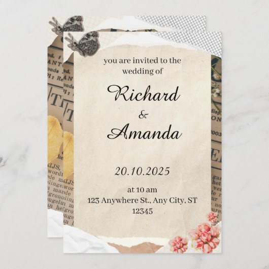 Einladung (Vorne/Hinten)