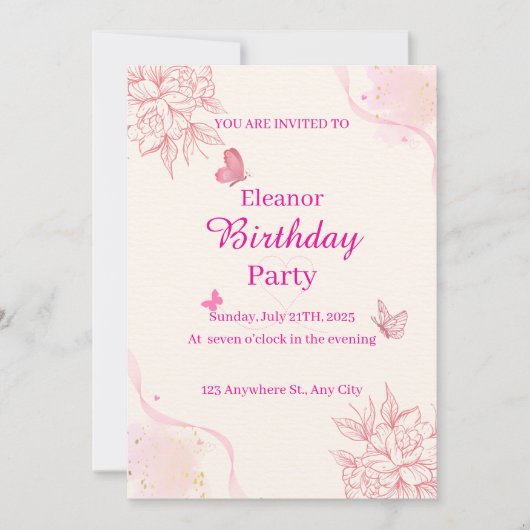 Einladung (Vorderseite)