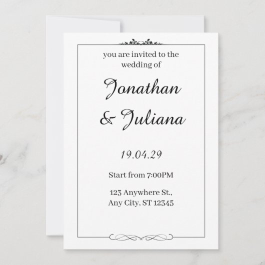 Einladung (Vorderseite)