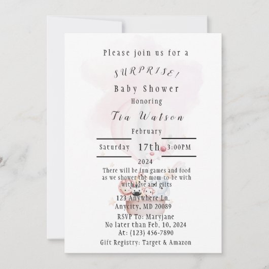 Einladung (Vorderseite)