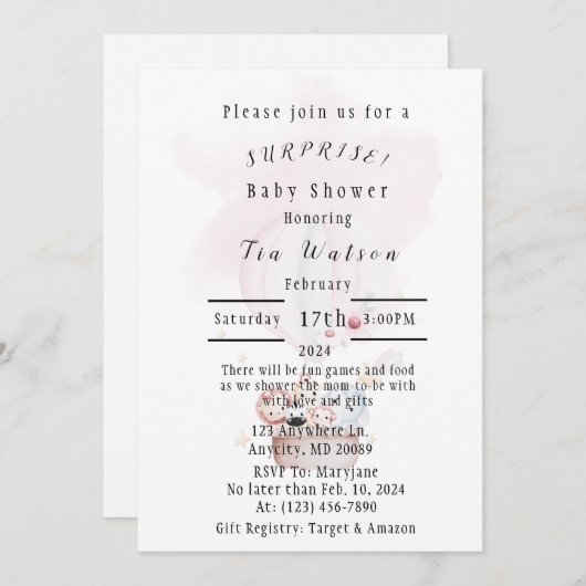 Einladung (Vorne/Hinten)