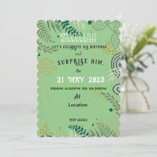 Einladung (Stehend Vorderseite)