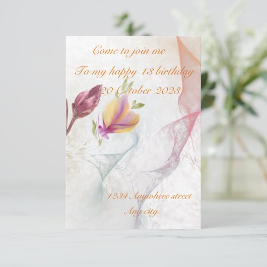 Einladung (Stehend Vorderseite)