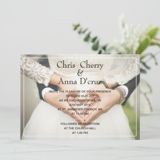 Einladung (Stehend Vorderseite)