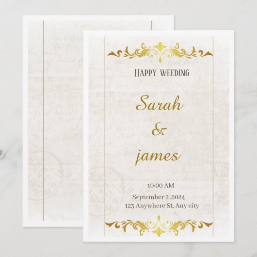 Einladung (Vorne/Hinten)