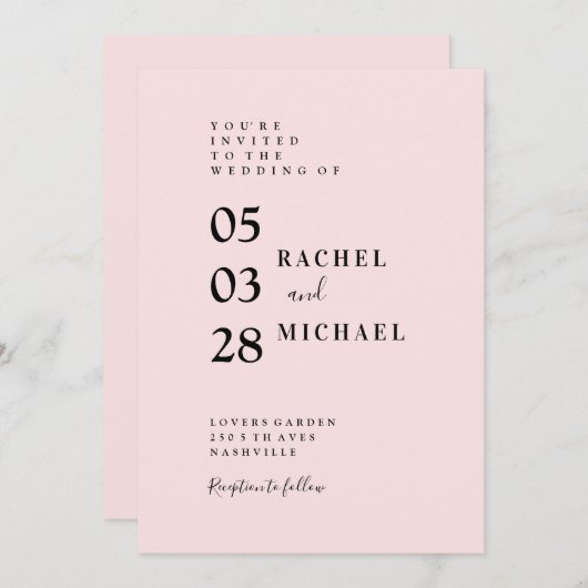 Einladung (Vorne/Hinten)