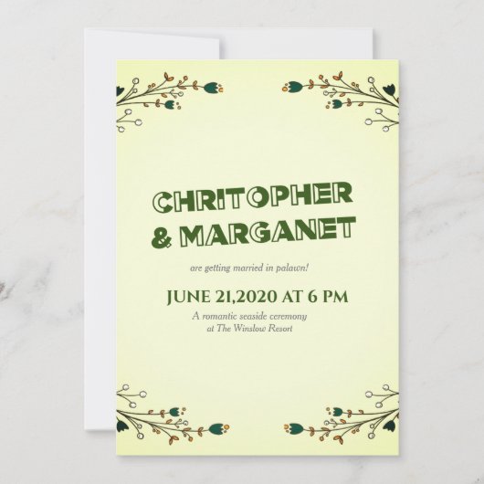 Einladung (Vorderseite)