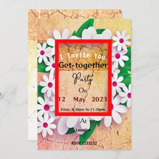 Einladung (Vorne/Hinten)