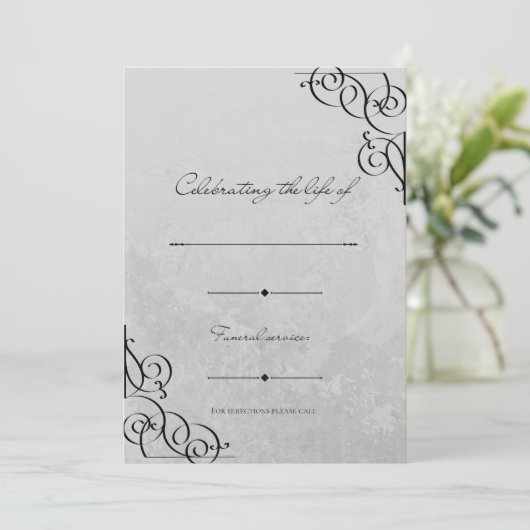 Einladung (Stehend Vorderseite)