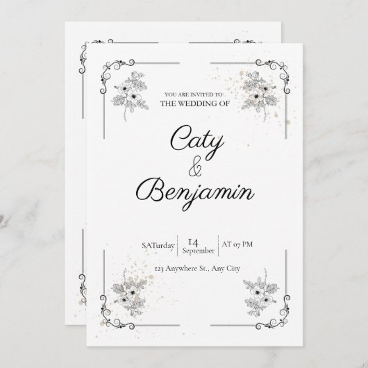 Einladung (Vorne/Hinten)