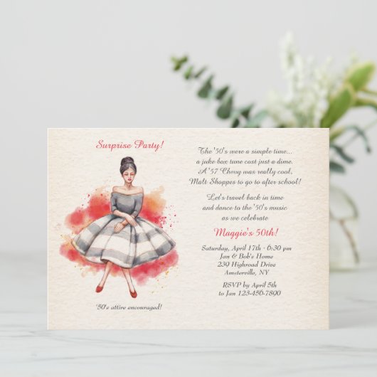 Einladung (Stehend Vorderseite)