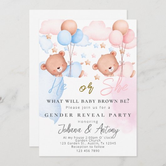 Einladung (Vorne/Hinten)