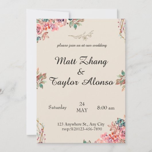 Einladung (Vorderseite)