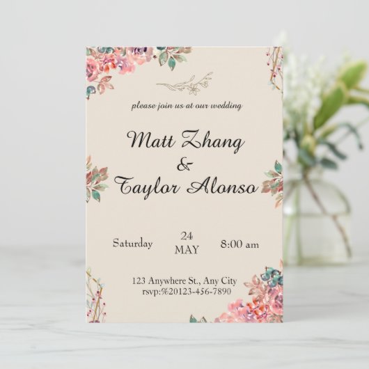 Einladung (Stehend Vorderseite)